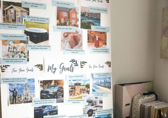 Setting your goals and creating a vision board